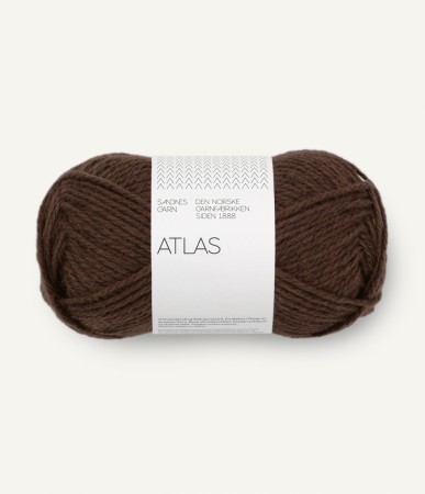 Sandnes Garn Atlas Mørk brun melert 3591
