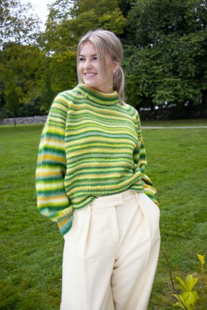 Verena Genser Grønn GG301-01 PrettyPrintUllgarn
