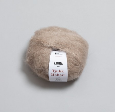 Tjukk Mohair Gråpus - 030