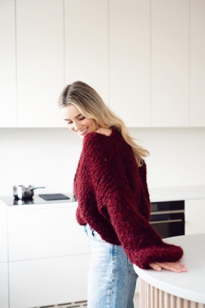 CP71 Crocus Ensfarget FNUGG Camilla Pihl Strikkepakke