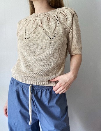 Sommer Dahlia Mandel LeKnit Strikkepakke