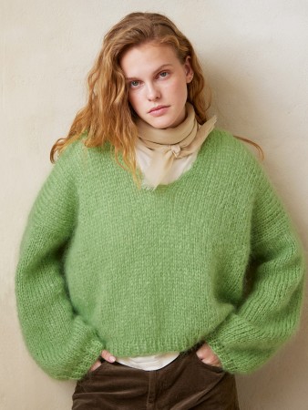 2402-3 Facile sweater Ballerina Chunky Mohair (oppskrift)