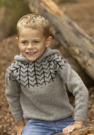 2332-11b Gunilla hettegenser Viking Wool