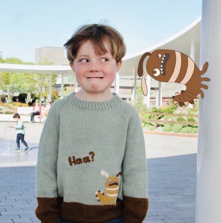 Monstergenseren Hææ? (oppskrift) papir The Knitting Stories