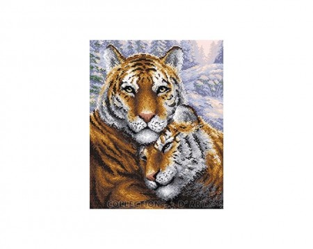 Diamond Painting Tigers MC020 38x48 cm