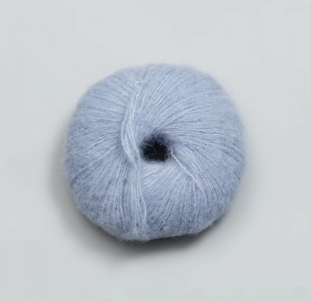 Alpaca Silk Blå puddel - 7244