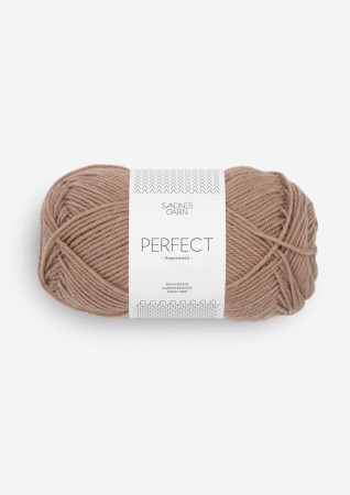 SANDNES GARN PERFECT LYS BRUNMELERT 2572