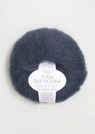 Sandnes Garn  TYNN SILK MOHAIR dyp blå 6081