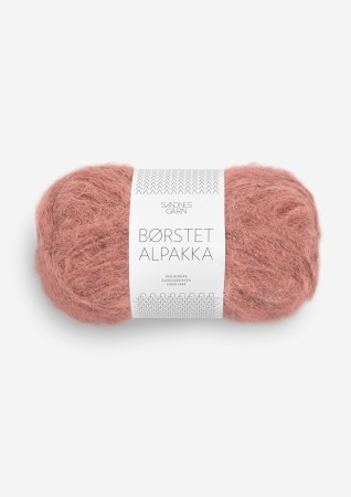 SANDNES GARN BØRSTET ALPAKKA STØVET PLOMMEROSA 3553