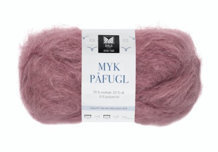 Myk Påfugl 7909 Mørk gammelrosa