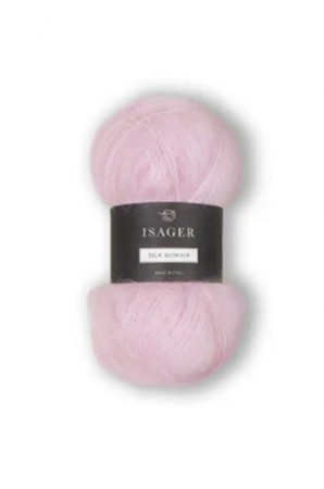Isager Silk mohair 27 lys rosa