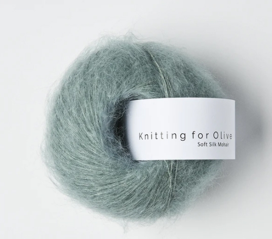 Knitting for Olive Soft Silk Mohair - Dusty Støvet aqua | As