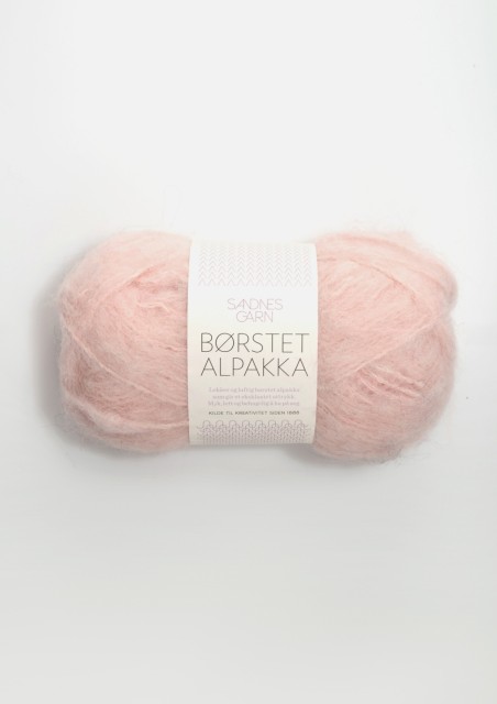 BØRSTET ALPAKKA - PUDDER ROSA 4602