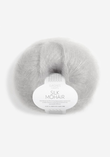SILK MOHAIR LYS GRÅ 3820