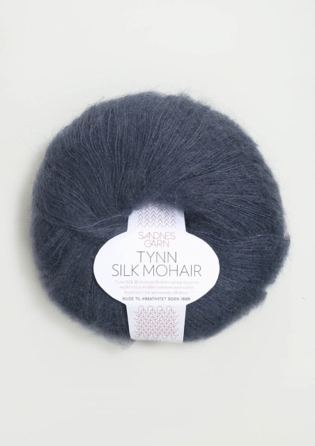 TYNN SILK MOHAIR DYP BLÅ 6081