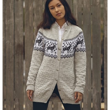 1824 Dame og herre | Alpaca Storm | Viking Garn | Idestova As 1824 5 Teak genser herre Merke STRIKKEPAKKER