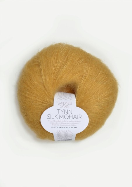 Tynn Silk Mohair Strågul 2113