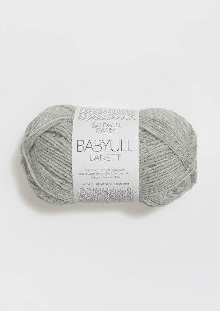 BABYULL LANETT LYS GRÅMELERT 1022