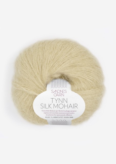 TYNN SILK MOHAIR LYS CHINOS GRØNN 9822