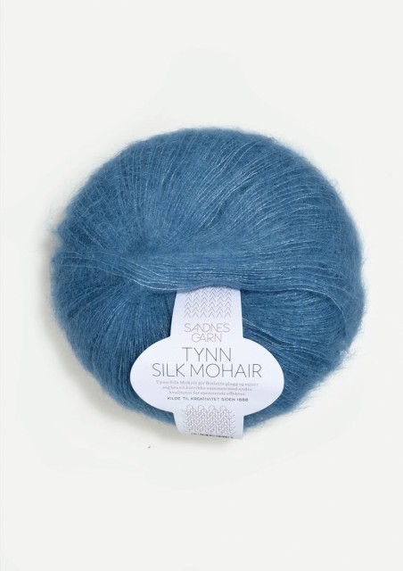 TYNN SILK MOHAIR MØRK HIMMELBLÅ 6042