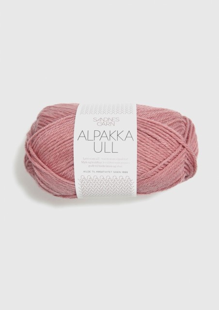 ALPAKKA ULL STØVET GAMMELROSA 4023