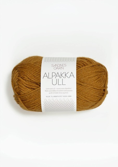 Alpakka Ull Sennepsgul 2335