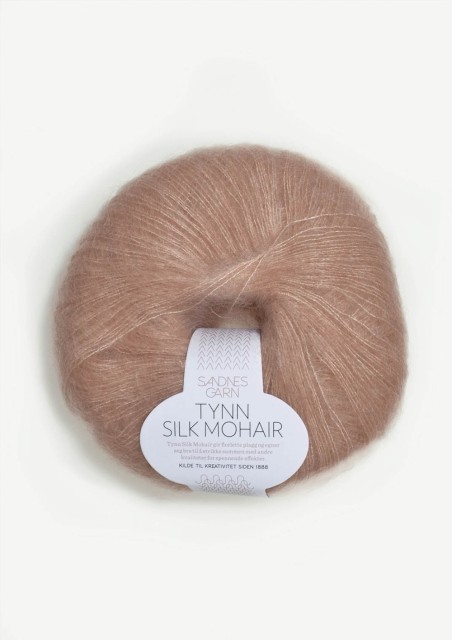 Tynn Silk Mohair Pudder Rosa 3511