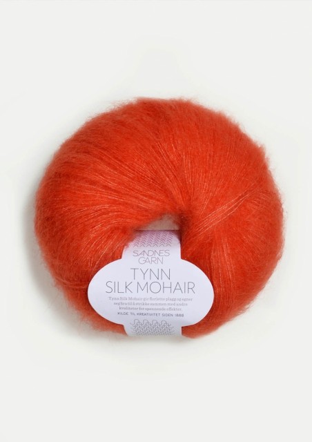 TYNN SILK MOHAIR ORANSJE 3818