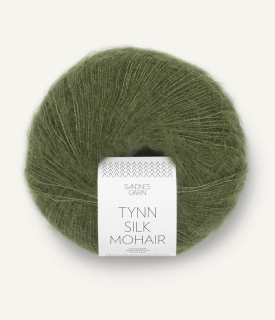 TYNN SILK MOHAIR OLIVENGRØNN 9062